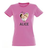 T-shirt - Vrouw - Roze - M
