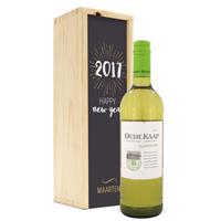 Wijn in bedrukte kist - Oude Kaap - Wit