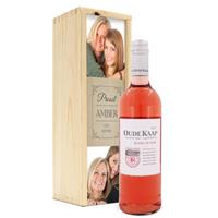 Wijn in bedrukte kist - Oude Kaap - Rosé