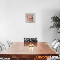Foto op aluminium - Wit (ChromaLuxe) - 20 x 20