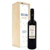 Wijn in bedrukte kist - Luc Pirlet - Cabernet Sauvignon