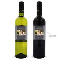 Wijnpakket met etiket - Luc Pirlet - Merlot en Sauvignon Blanc