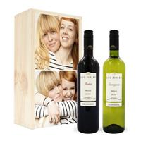 Wijnpakket in kist - Luc Pirlet - Merlot en Sauvignon Blanc