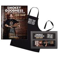 Boek met naam - Smokey Goodness - BBQ pakket voor papa's