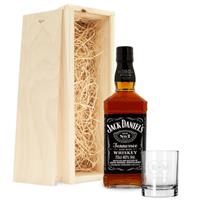 Jack Daniels whiskypakket - met gegraveerd glas