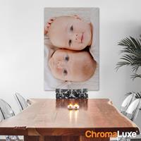 Foto op aluminium - Wit (ChromaLuxe) - 50 x 75