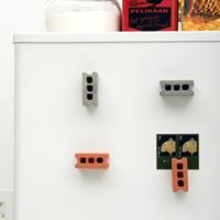Kikkerland Cinder Block Magnets