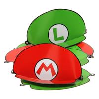 Amscan feesthoedjes Super Mario 8 stuks groen/rood