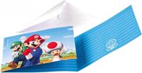 Nintendo Uitnodigingskaartjes Super Mario 8 stuks