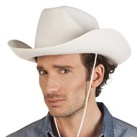 Cowboy hoed Rex vilt wit
