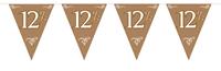 Bronzen vlaggenlijn 12,5 jaar huwelijk