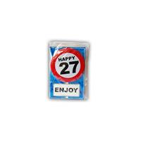 Fun & Feest Verjaardagskaart 27 jaar