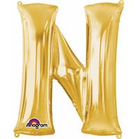 Anagram Mega grote gouden ballon letter N