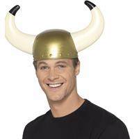 Smiffys Gouden viking helm voor volwassenen