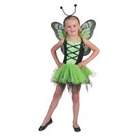 Bellatio Groen vlinder jurkje voor meisjes