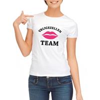Shoppartners Vrijgezellenfeest Team t-shirt wit dames Wit
