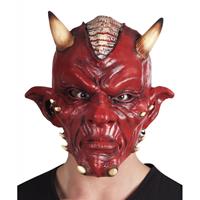 Bellatio Latex duivel masker Lucifer voor volwassenen