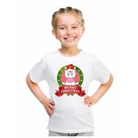 Shoppartners Wit Kerst t-shirt voor kinderen