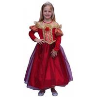 Bellatio Rode prinsessen jurk voor meisjes