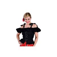 Bellatio Oktoberfest - Tiroler blouse Carmen zwart 44 Zwart