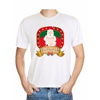 Shoppartners Foute Kerst t-shirt wit take me it's christmas Multi