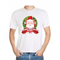 Shoppartners Foute Kerst t-shirt merry christmas bitches voor heren
