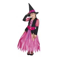 Bellatio Roze heksen kostuum voor meisjes