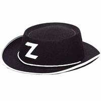 Bellatio Zorro hoedje zwart voor kinderen