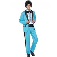 Smiffys Blauw jaren 80 kostuum voor heren