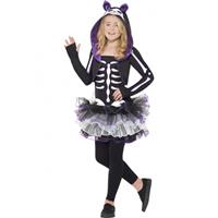 Smiffys Skelet kat kostuum voor meisjes
