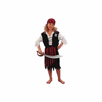 Bellatio Voordelig piraten pakje voor meiden (4-6 jaar)