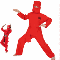 Bellatio Rood Ninja kostuum voor kinderen