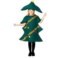Smiffys Kerstboom kinderkostuum (3-5 jaar) Groen