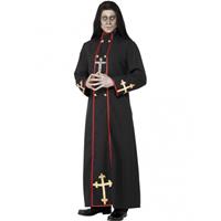 Smiffys Priester van de dood kostuum Zwart
