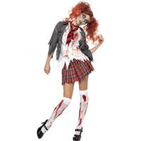 Smiffys Zombie schoolmeisje kostuum Multi