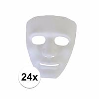 Bellatio 24 plastic spoken gezichtsmaskers