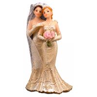 Folat Bruidspaar taart decoratie 2 vrouwen