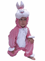 Bellatio Pluche konijn kostuum kinderen Roze