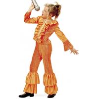 Bellatio Oranje disco kostuum meisjes (8 jaar) Oranje