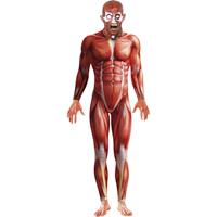 Smiffys Anatomische man horror bodysuit Multi