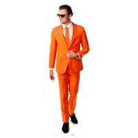 Merkloos Grote maten oranje kostuum 56 -