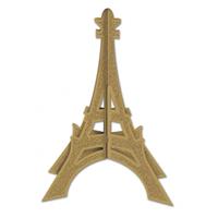 Bellatio Tafeldecoratie Eiffeltoren met glitters