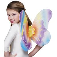 Bellatio Regenboog vlinder vleugels voor kinderen