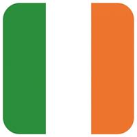 Shoppartners Bierviltjes Ierse vlag vierkant 15 st