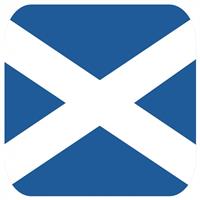 Shoppartners Bierviltjes Schotse vlag vierkant 15 st