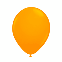 Neon oranje latex ballon 25 cm 8 stuks