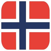Shoppartners Bierviltjes Noorse vlag vierkant 15 st