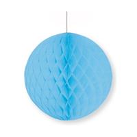 Bellatio Decoratie bol lichtblauw 10 cm
