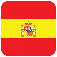 Shoppartners Bierviltjes Spaanse vlag vierkant 15 st