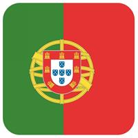 Shoppartners Bierviltjes Portugese vlag vierkant 15 st